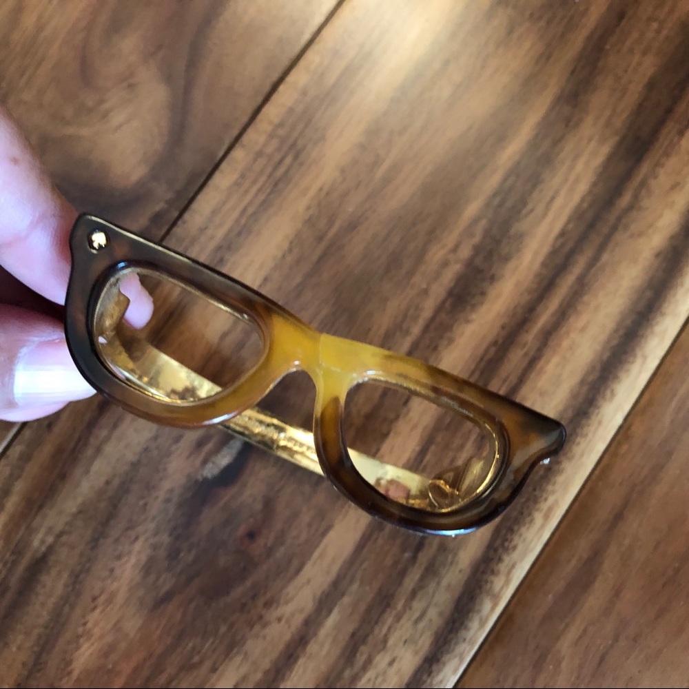 RARE Kate Spade Goreski Tortoise Glasses Bracelet